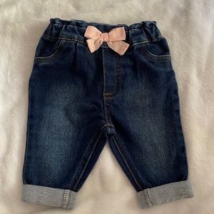 Used once Jean pants. Brand: first impressions Size: 0-3 months